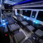 Luxury Sprinter van chauffeur service interior for New York and Tri-State area