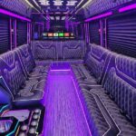 Luxury Mercedes Benz Sprinter limo interior serving New York, New Jersey and Connecticut