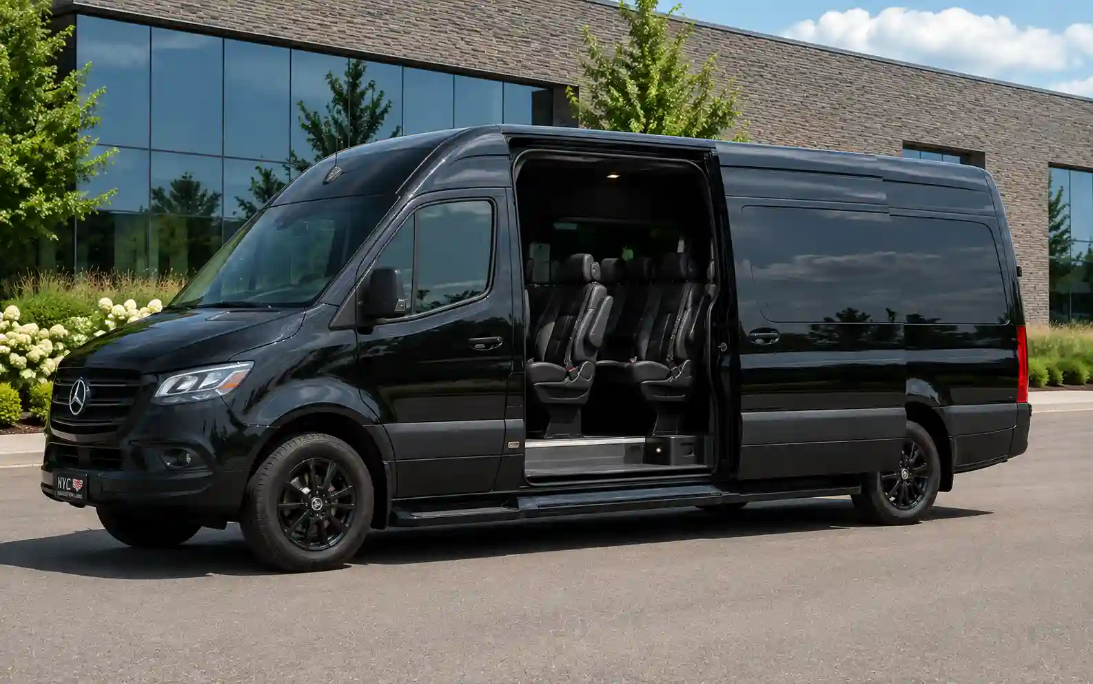 Mercedes Sprinter van for group travel in New York